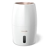 Philips Serie 2000 Humidificador de Aire, Ambientador Humidificador hasta 200 ml/h en hasta 32 m², NanoCloud, 3 Velocidades, Modo Sueño, Tanque 2L, Blanco (HU2716/10)