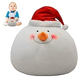 Caneem Cojines navideños Cojines Decorativos | Peluche de muñeco de Nieve - Cojines clásicos de Navidad para decoración de Dormitorio, Sala de Estar, Oficina para Amigos, vecinos y compañeros