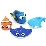 A Juguetes de baño de bebé, Encontrar Dory Nemo Squirt Juguetes para bebé y niño Juguetes Ducha y natación 4pcs (niños)