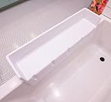Tub Topper® Estante de juego con protección contra salpicaduras para bañera, bandeja de juguetes, con ventosas que se fijan a la bañera, sin ensuciar derrames de agua en el baño, diversión para niños