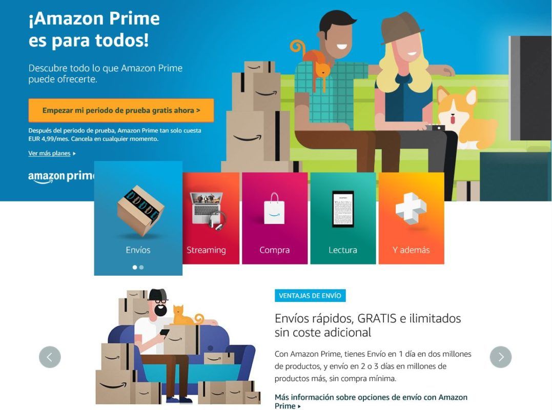 Amazon Prime beneficos portada web